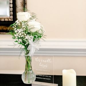 Wedding memorial sign